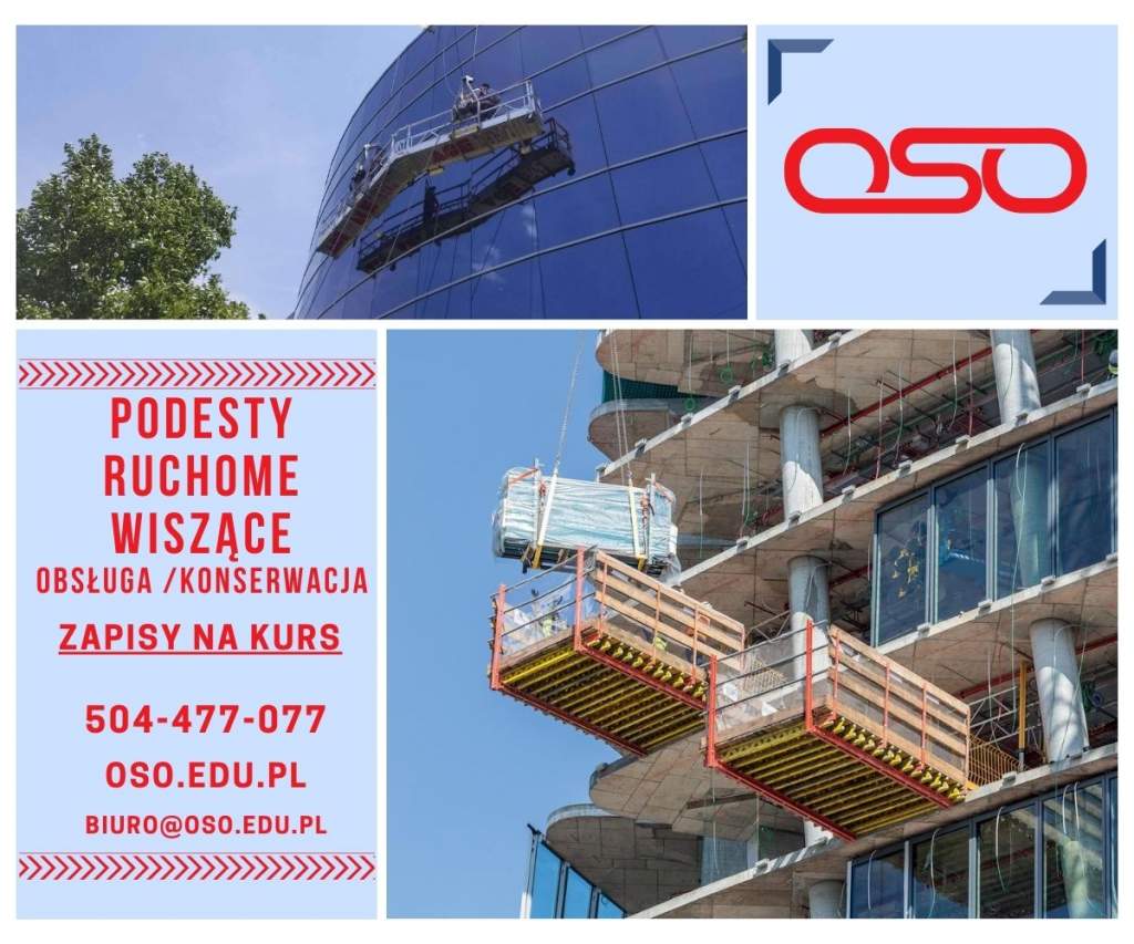 With the help of a suspended mobile platform, you can reach hard-to-reach places on the facade of the building